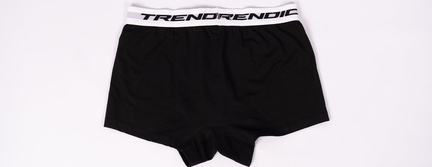 Glänzende schwarze Boxershorts